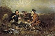 The Hunters at Rest, Vasily Perov